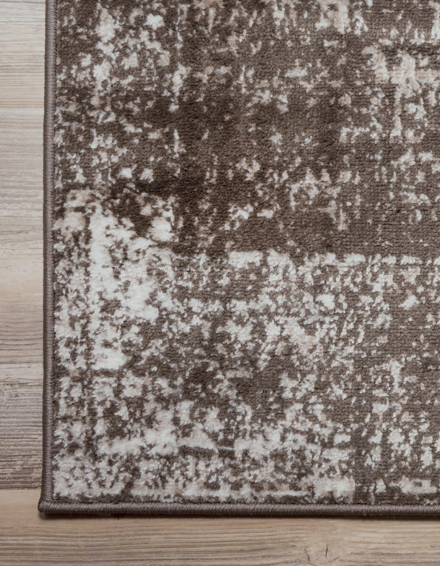 Unique Loom Sofia Collection Area Rug - Casino (4' 1" x 6' 1" Rectangle, Brown/ Ivory)