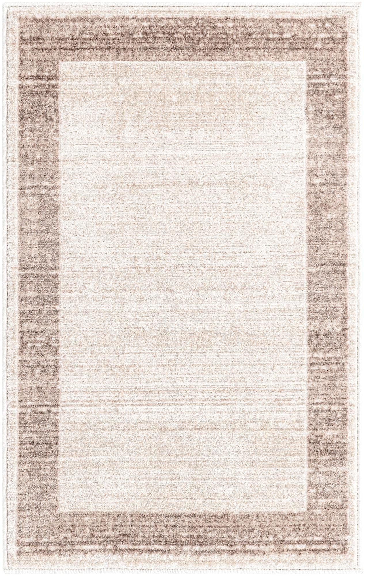 Rugs.com - Uptown Rug – 2' x 3' 1 Beige Easy-Clean Rug – Ideal for Entryways, Kitchens, and Small Accent Spaces