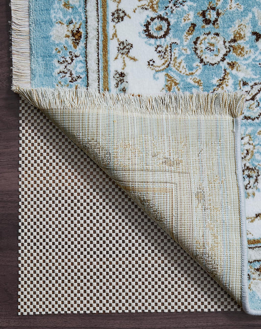 Veken 6x9 Ft Rug Pad Gripper for Hardwood Floors, Non Slip Rug Pads for Area Rugs, Thick Rug Grippers for Tile Floors, Under Carpet Mat, with More Than 99 Pieces Anti-Slip Solid Square Pattern