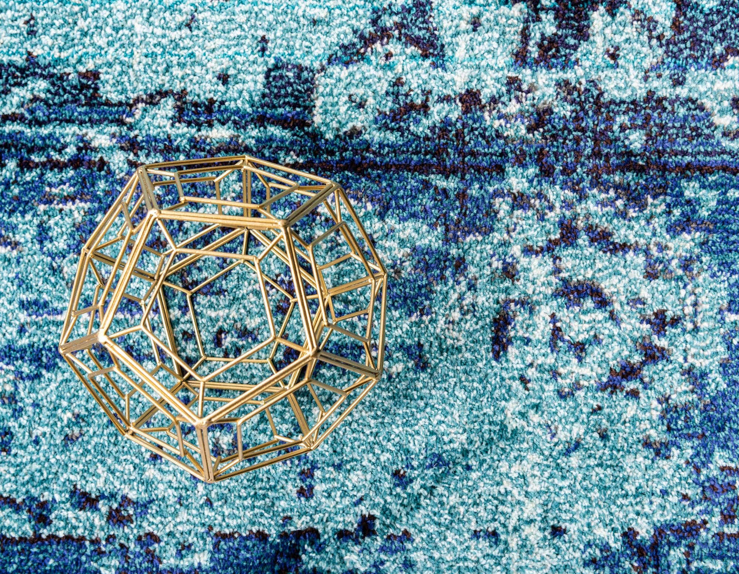 Unique Loom Medici Collection Vintage Botanical Traditional Blue Area Rug (5' 0 x 8' 0)