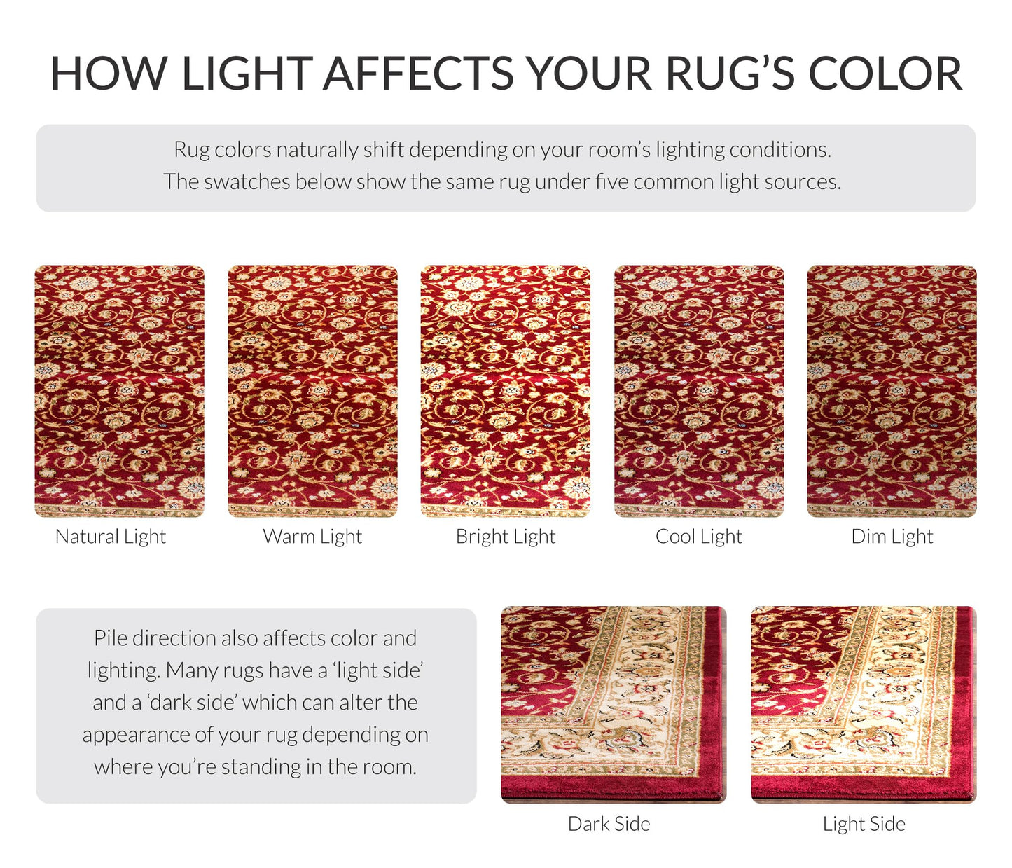 SAFAVIEH Lyndhurst Collection Area Rug - 9' x 12', Red & Ivory, Traditional Oriental Design, Non-Shedding & Easy Care, Ideal for High Traffic Areas in Living Room, Bedroom (LNH312A)