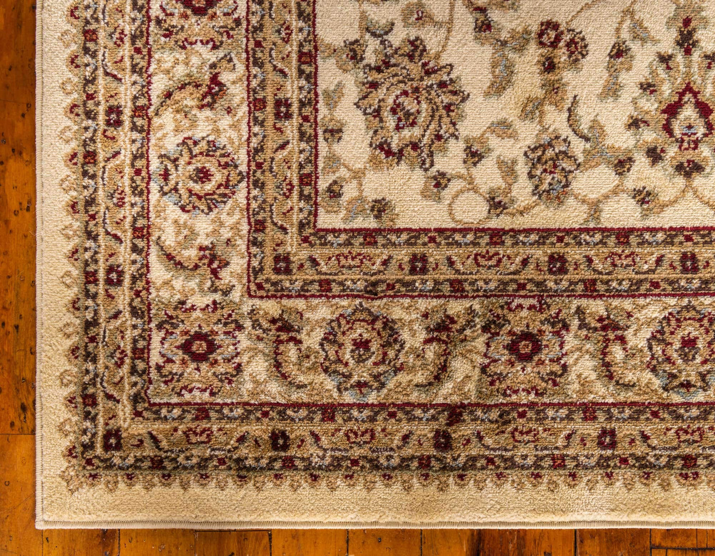Unique Loom Voyage Collection Traditional Oriental Classic Intricate Design Area Rug (9' 0 x 12' 0 Rectangular, Ivory/Gold)