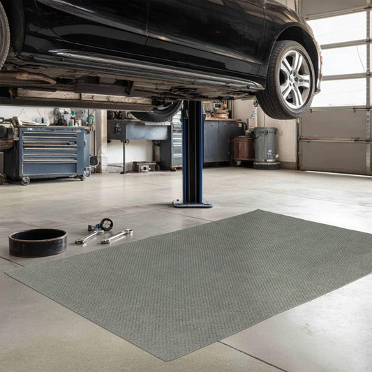 Mohawk Home Utility Mat Moisture Barrier Utility Solid Gray 5' X 7' Other Perfect for Kitchen, Living Room, Kids Room, Dining Room, Hallway, Office, Garage, Entryway, Bathroom, Laundry Room