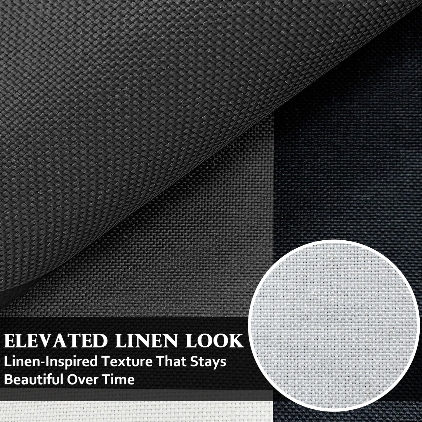 Tyrot Modern Geometric 8x10 Area Rugs for Living Room Ultra Thin Linen-Look Abstract Indoor Rug Non Slip & Non-Shedding Washable Black and White Grey Rug for Bedroom, Dining Room Home Office