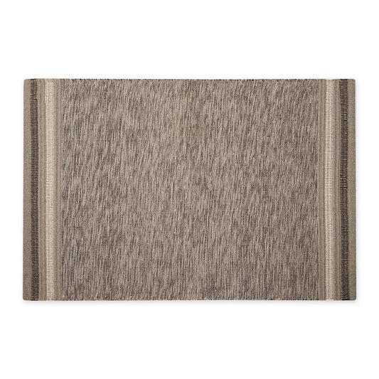DII Variegated Recycled Yarn Modern Edge Stripe, 2x3', Stone