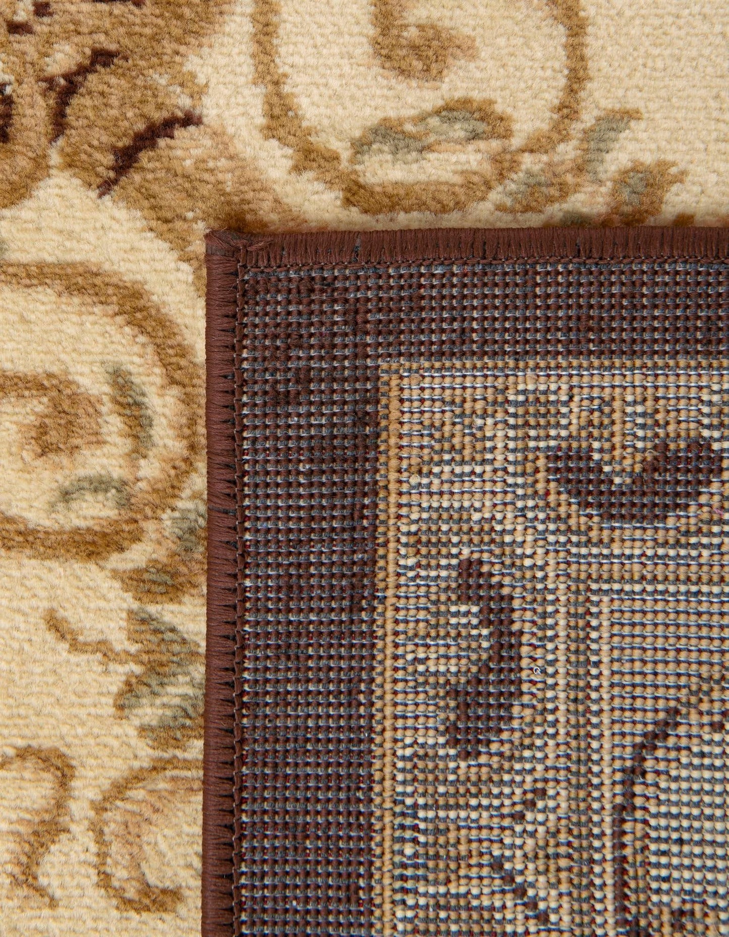 Unique Loom Versailles Collection Traditional Classic Floral Motif Area Rug (5' 0 x 8' 0 Rectangular, Brown/ Ivory)