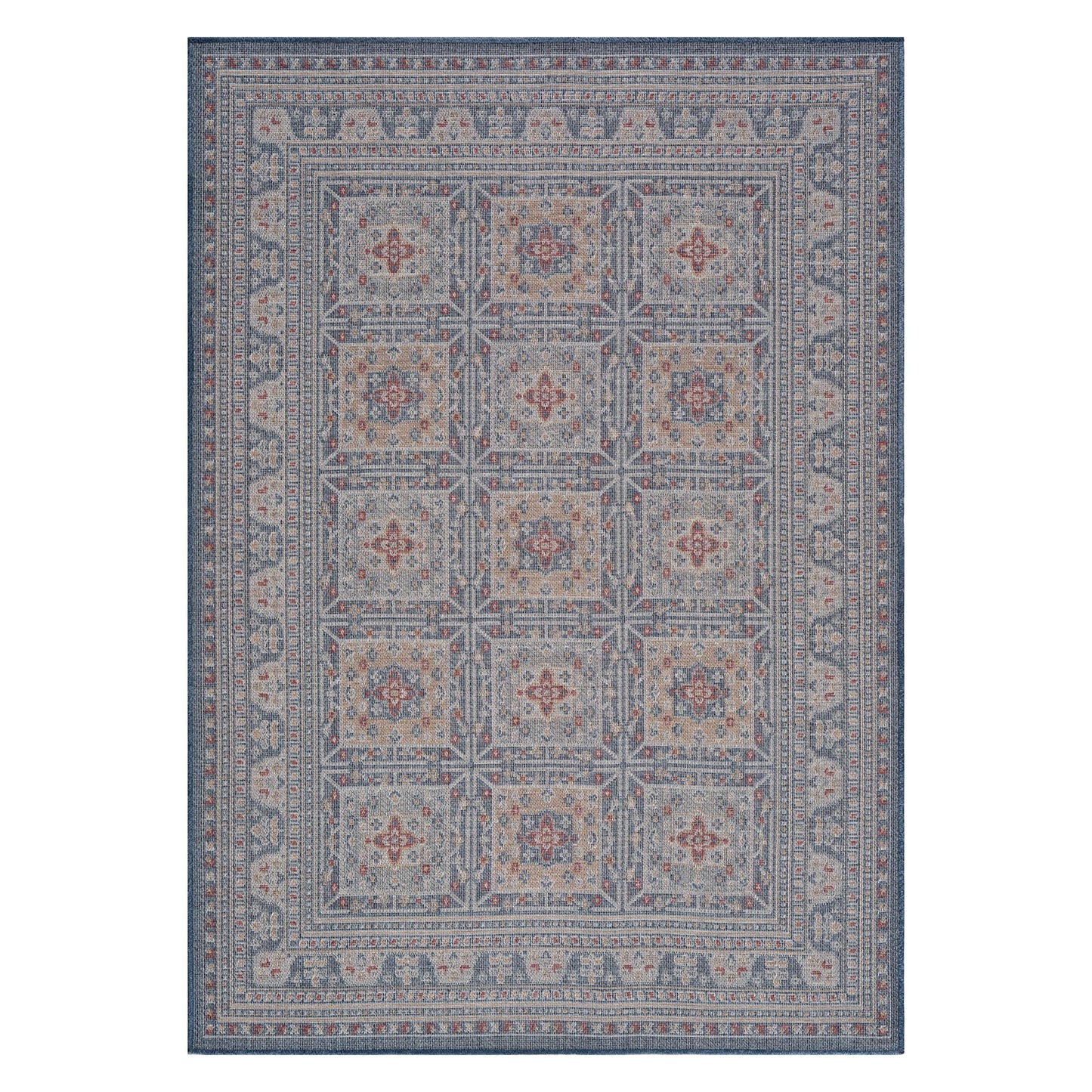 Loom&Crate 5x8 Outdoor Rug - Pet & Kid Friendly, Versatile for Patio, Deck, Backyard, Indoor & Outdoor Areas, Size: 5'3" x 7'7"
