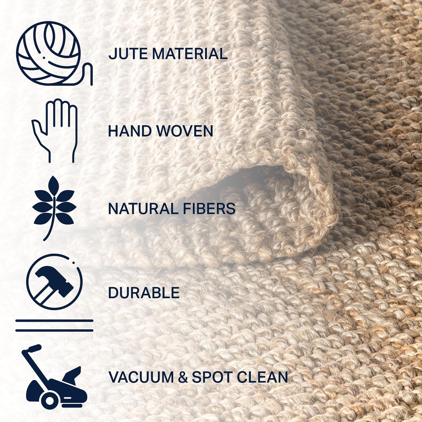 JONATHAN Y Handwoven Jute Fringe Natural Indoor Area Rug, 8x10, Pata, Bohemian, Rustic, Cottage, Easy-Cleaning for Living Room, Bedroom, Kitchen, Non-Shedding (NRF103A-8)