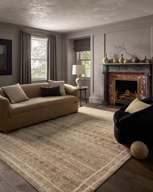 Loloi Jeremiah Brent Bleecker Collection BLE-07 Khaki/Natural 4'-0" x 6'-0" Accent Rug