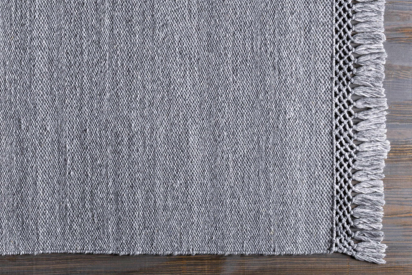Hauteloom Michigan Recycled Material Living Room, Bedroom Area Rug - Striped Plain - Contemporary Boho Modern Minimalist Farmhouse - Slate Blue, Gray, Light, Charcoal, Neutral - 5' x 7'6"