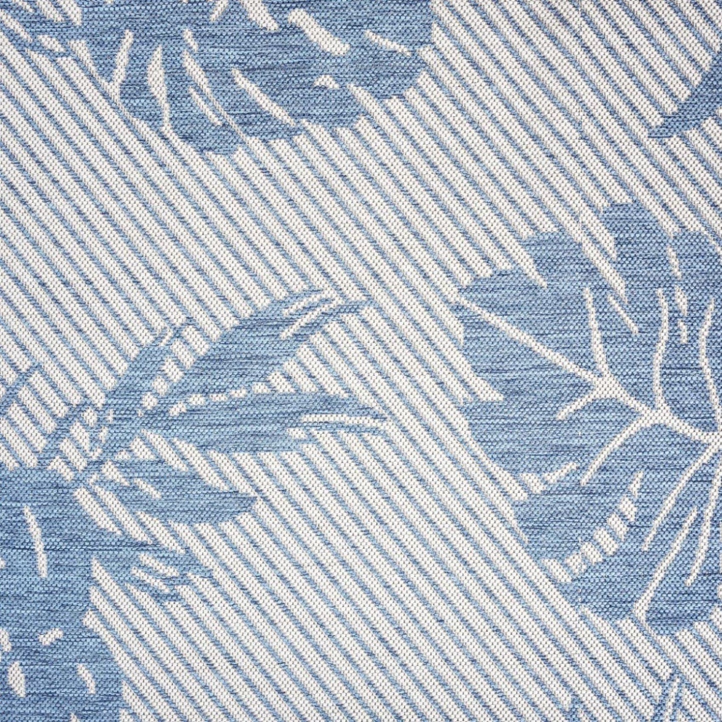 Tommy Bahama Palm Coastal Indoor/Outdoor Area Rug, Silver/Blue, 7'10"x10'2"