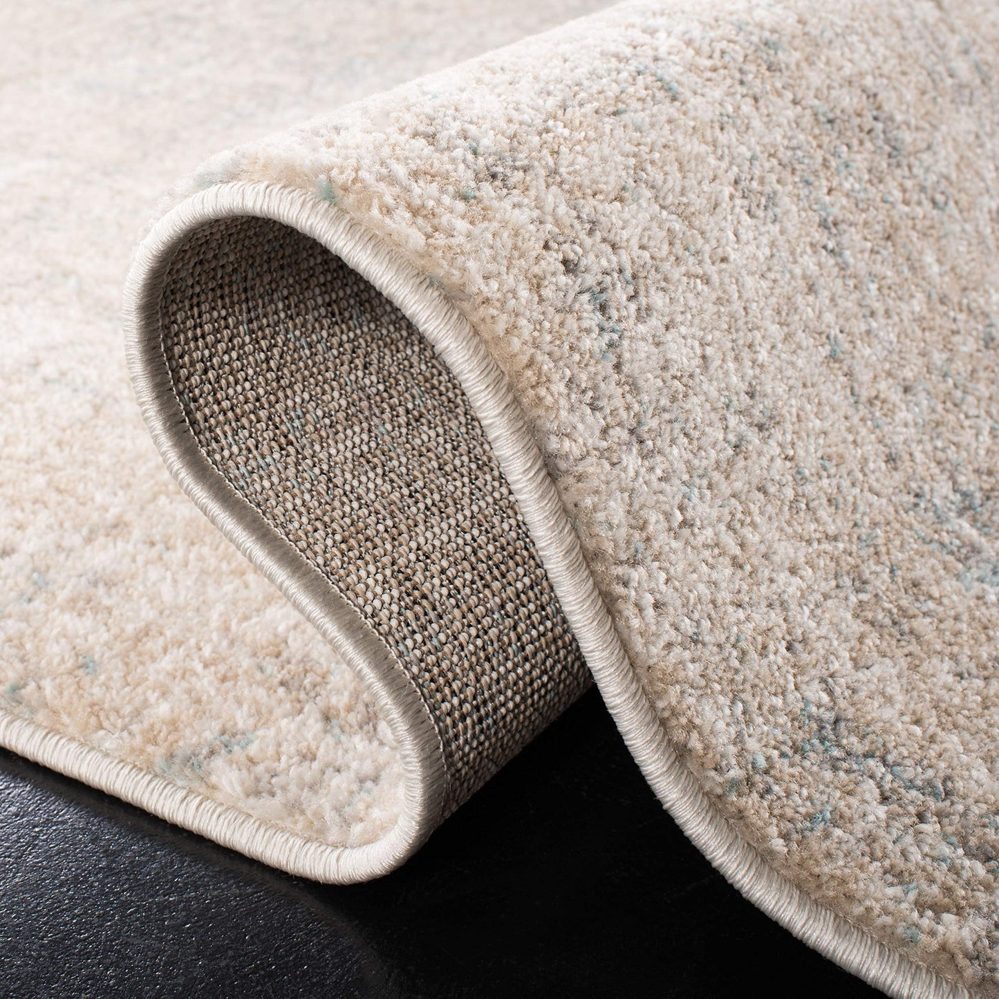 SAFAVIEH Adirondack Collection Accent Rug - 3' x 5', Beige & Slate, Modern Abstract Design, Non-Shedding & Easy Care, Ideal for High Traffic Areas in Entryway, Living Room, Bedroom (ADR207B)