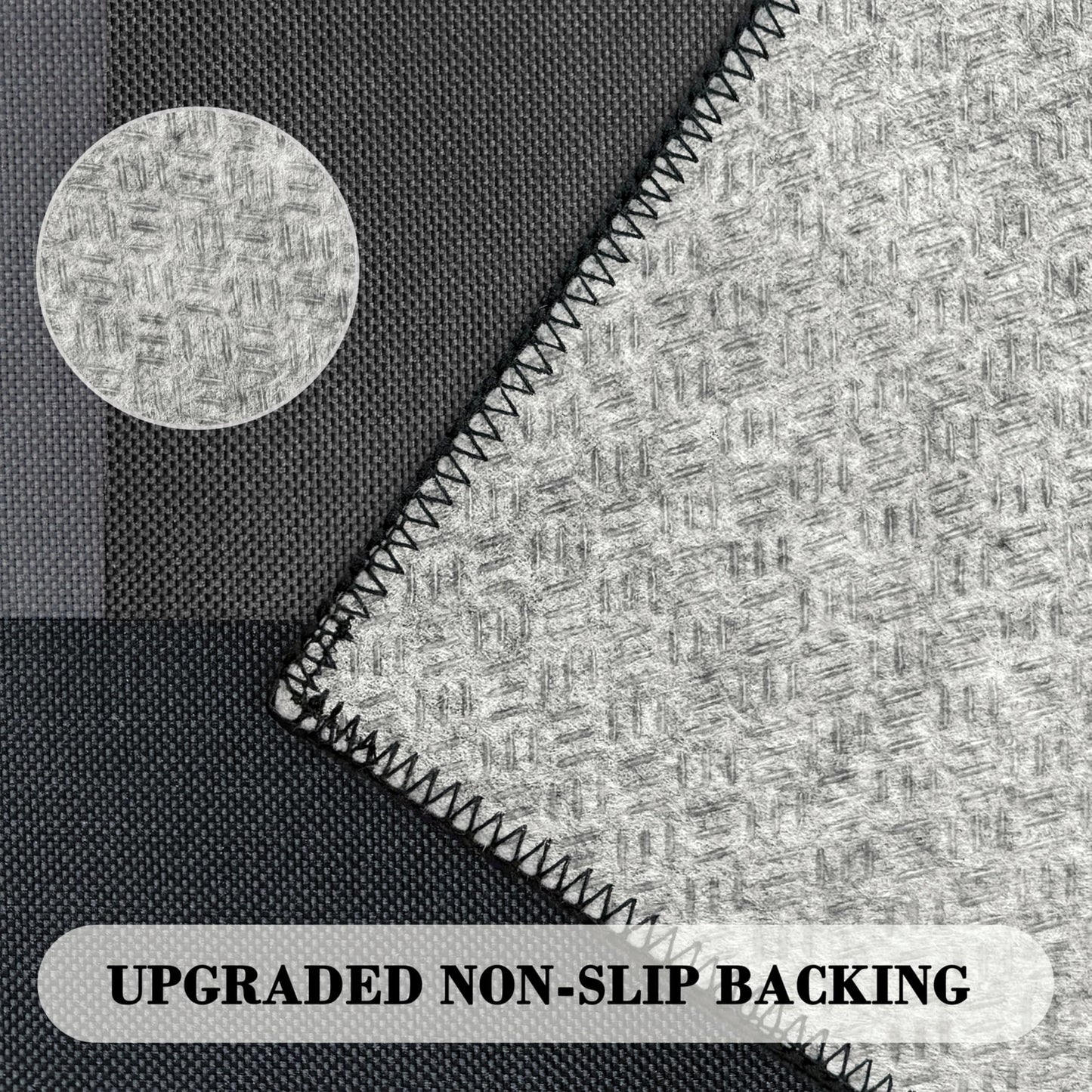 Tyrot Modern Geometric 8x10 Area Rugs for Living Room Ultra Thin Linen-Look Abstract Indoor Rug Non Slip & Non-Shedding Washable Black and White Grey Rug for Bedroom, Dining Room Home Office