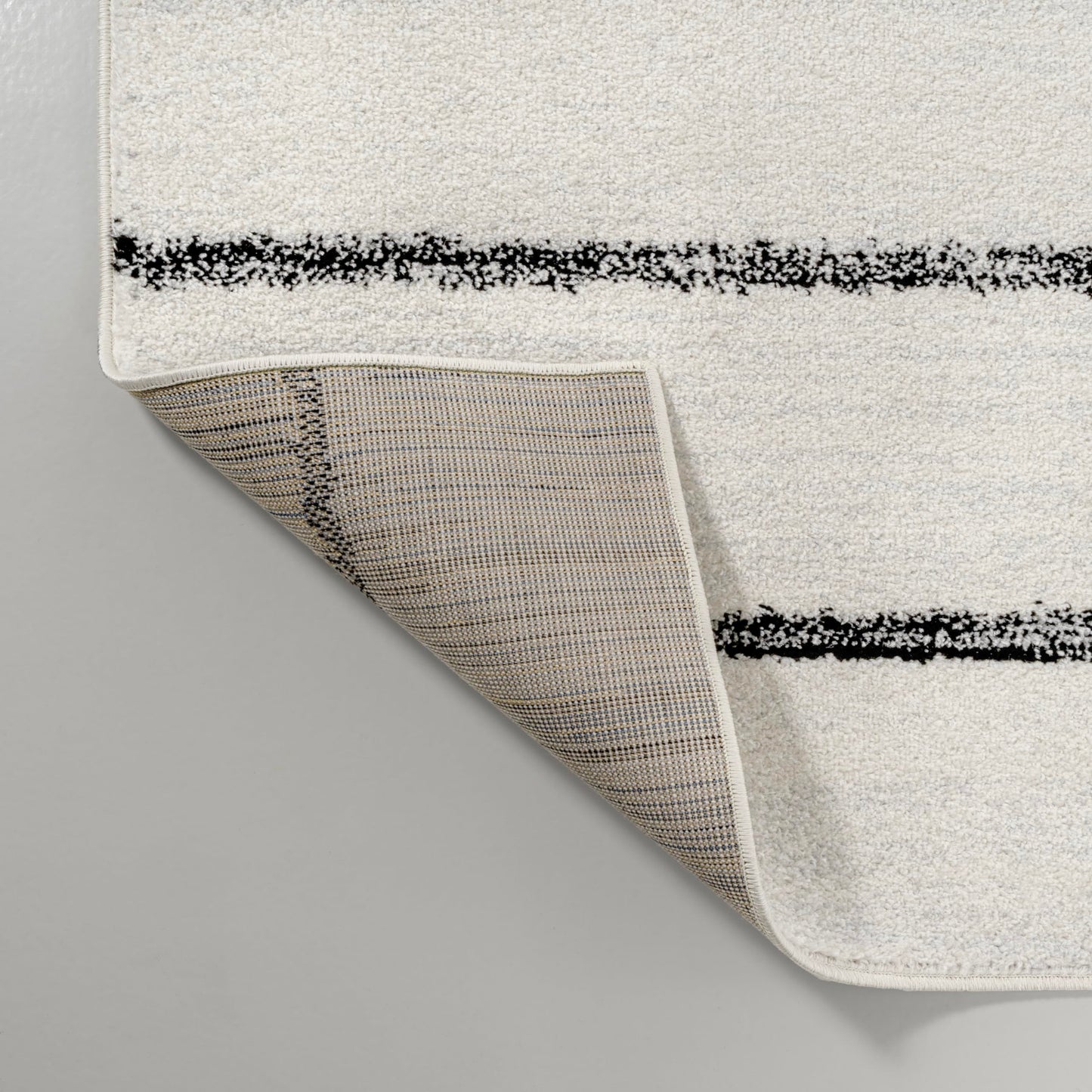 JONATHAN Y Williamsburg Minimalist Stripe Cream/Black Indoor Area Rug, 3x5, Contemporary, Modern, Easy-Cleaning for Living Room, Bedroom, Kitchen, Pet Friendly, Non-Shedding (MOH201D-3)