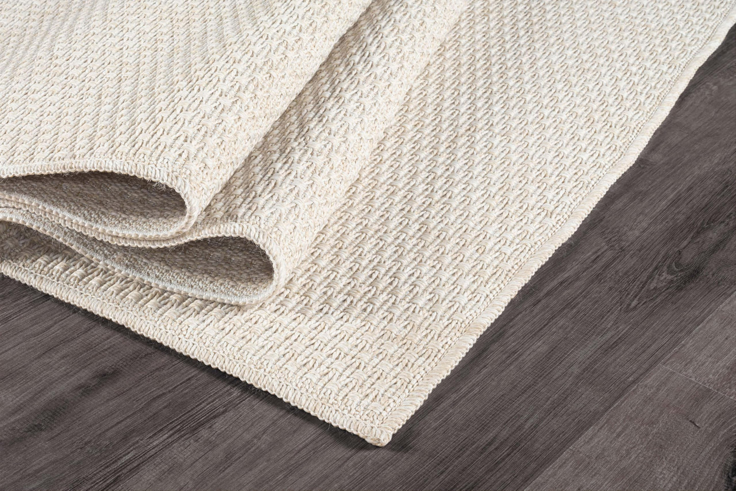 Easy Jute Rug 4x6 Indoor Outdoor Natural Rugs Solid Fiber Rug Woven Area Rug Boho Easy Clean Inside Carpet for Living Room Bedroom Dining Room Hallway or Outdoor Patio Porch (4 X 6 Bone)