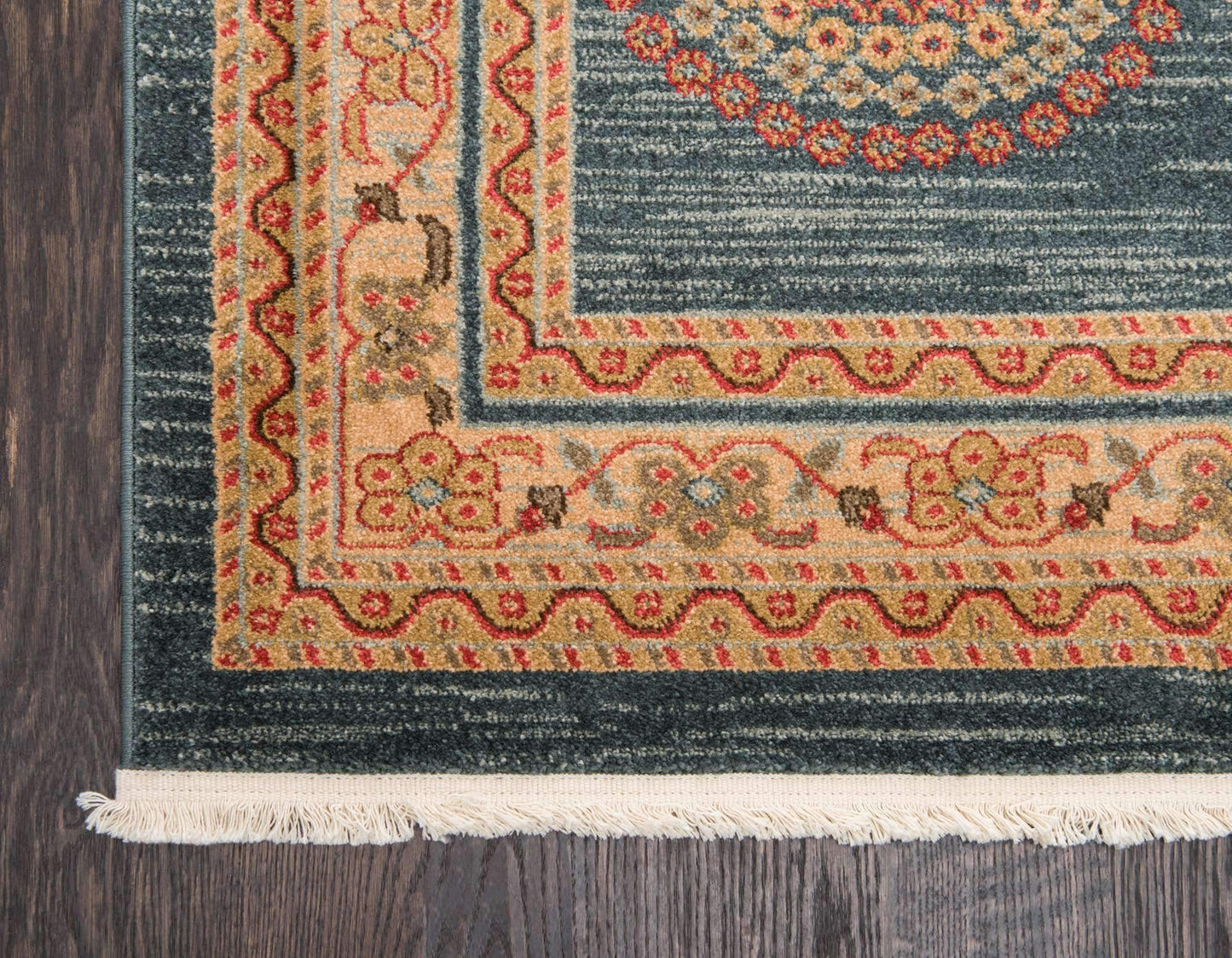 Unique Loom Fars Collection Modern Medallion Tribal Design with Natural Hues Area Rug (5' 0 x 8' 0 Rectangular, Navy Blue/ Beige)