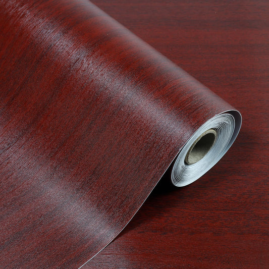 Professional Grade Thickening Peel and Stick Floor Tile 11.8”X 118" Self Adhesive Vinyl Flooring Floor Tiles Peel and Stick Waterproof and Non-Slip Scratch-Resistant for Kitchen Bathroom, Red Brown