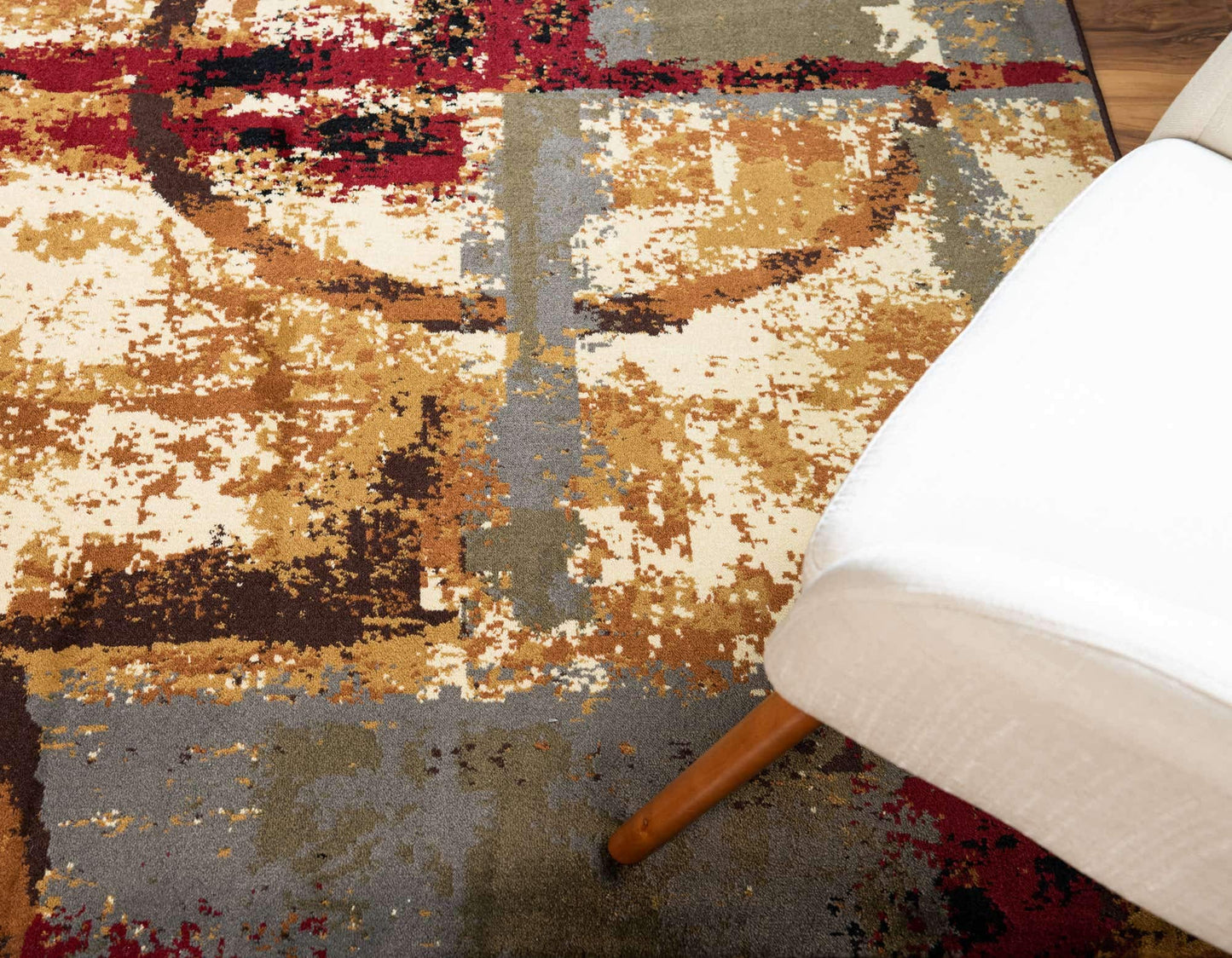 Unique Loom Barista Collection Area Rug - Catuai (7' 1" x 10' Rectangle, Multi/ Brown)