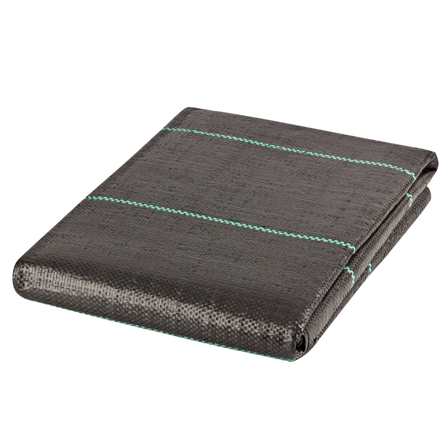 GardenMate 6 x 33 feet Sheet Woven Weed Control Fabric - Stabilized Black Heavy Duty 3 oz/yd² Landscape Ground Cover Membrane
