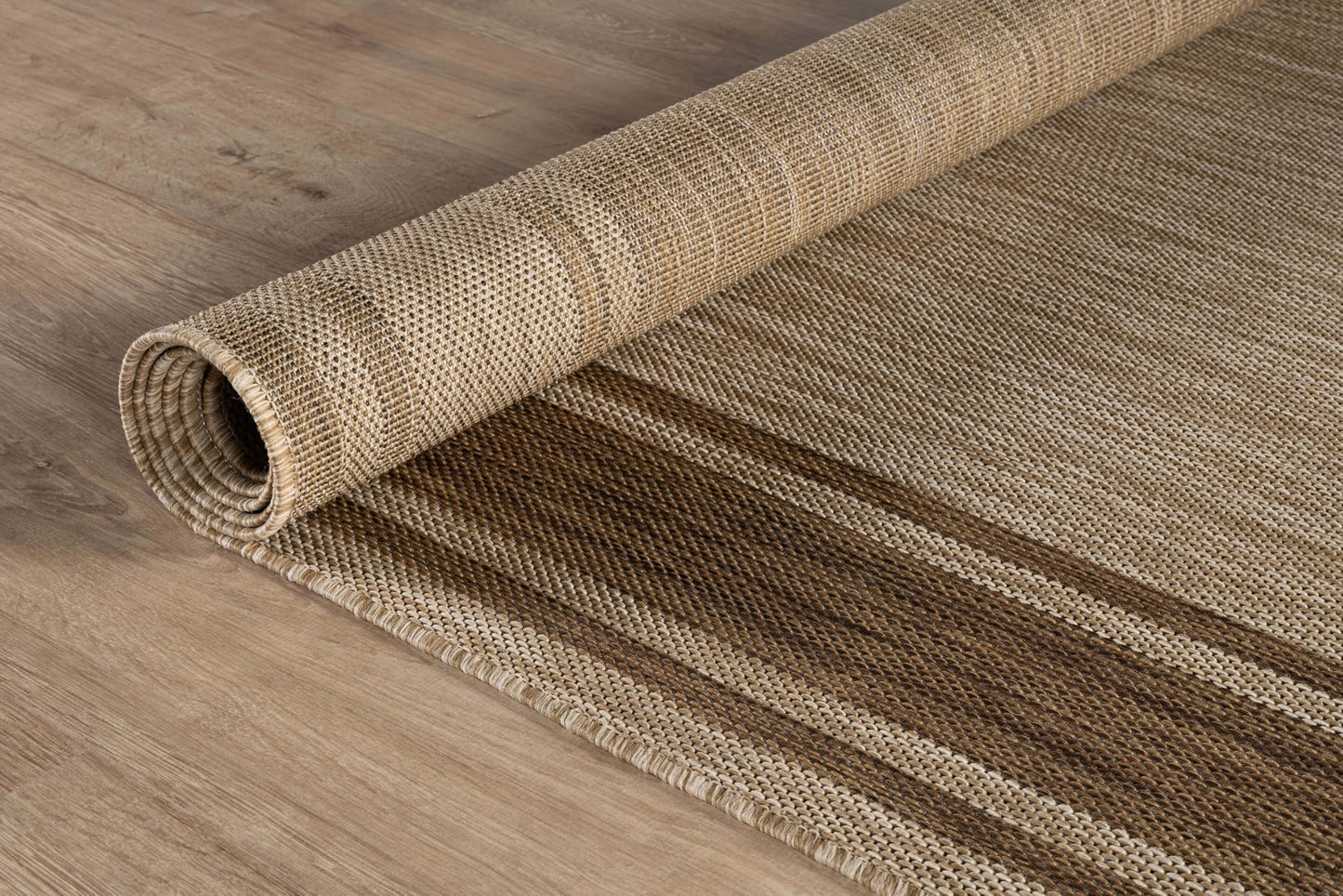 Beverly Rug Outdoor Rug 5x7 Modern Bordered Area Rugs for Indoor and Outdoor Patio Deck Porch Garden Waterproof Weather Sun Resistant Washable Outside Carpet (5 x 7 Jute)