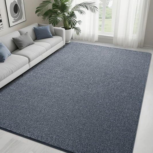 FALARK 6x9 Area Rugs for Bedroom Living Room, Blue Soft Low-Pile Modern Indoor Thickened Memory Foam Non-Slip Washable Carpets for Kids Dorm Home Decor Rug