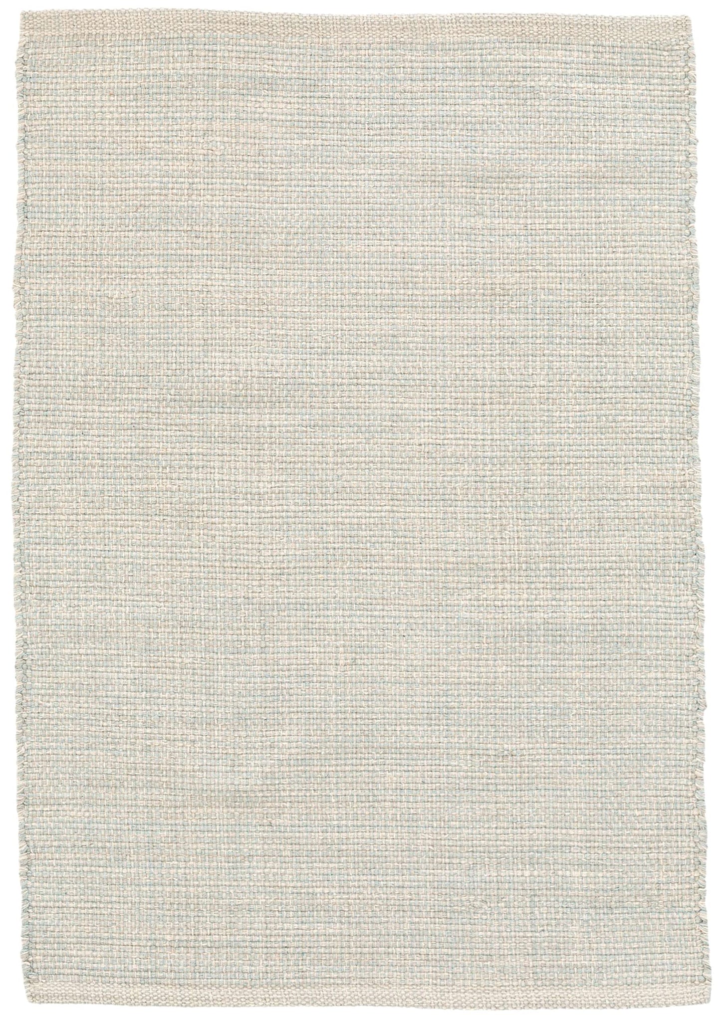 Dash and Albert Marled Cotton Area Rug - 4' x 6' Light Blue Solid Handwoven Accent Rug - Durable, Lightweight, High Traffic Areas Hallway, Bedroom, Living Room