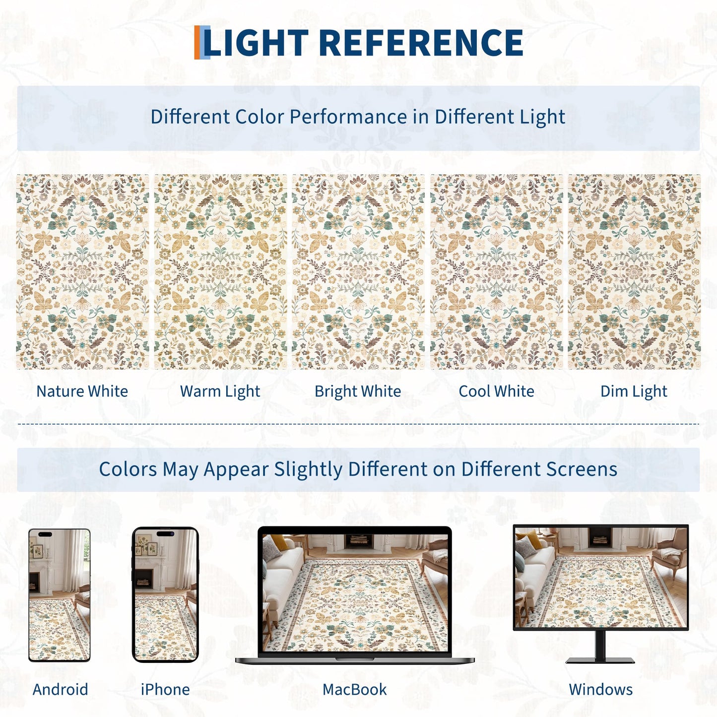 GarveeHome Washable Rugs 3x5 Area Rugs for Entryway Stain Resistant Non Slip Backing Rugs for Bedroom Kitchen Living Room Dining Room Beige