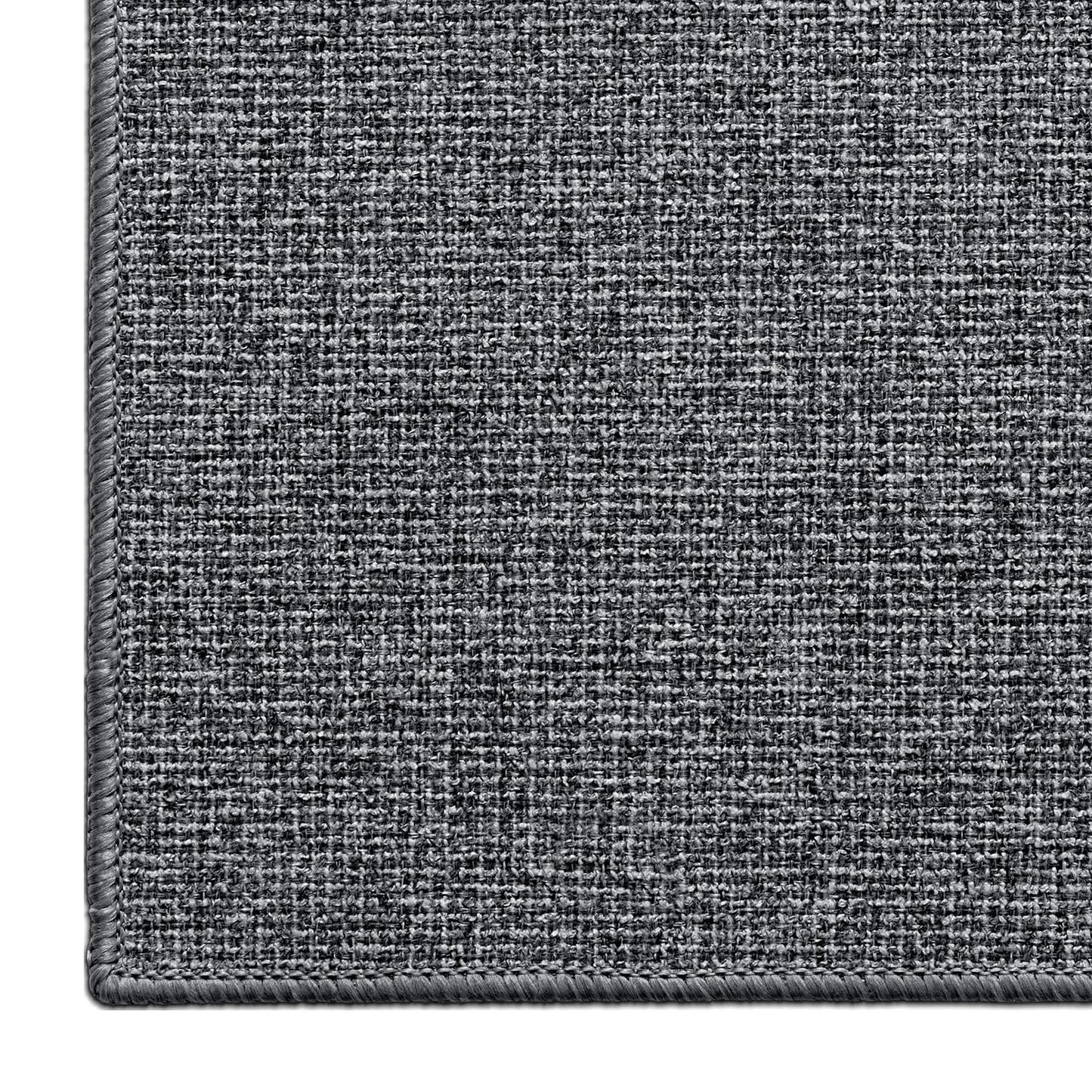 LUMI Ultra Thin Door Mat for Entryway, 17"x30" Low Profile Non Slip Rubber Backing Indoor Doormat, Easy Clean Welcome Entrance Mat for Inside House, Patio, Grey