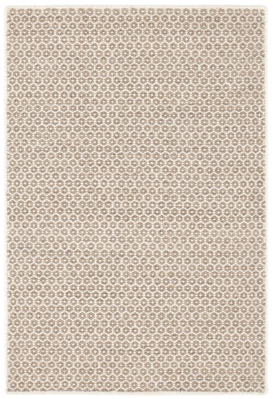Dash & Albert Honeycomb Natural Handwoven Wool Rug, 2 X 3 Feet, Ivory Geometric Pattern - Premium Luxury Hotel Quality Soft Breathable Hypoallergenic Machine Washable Easy Care All Season