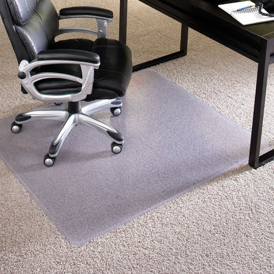 ES Robbins High Pile Carpet Chair Mat, Rectangle 46"x60" Beveled Edge
