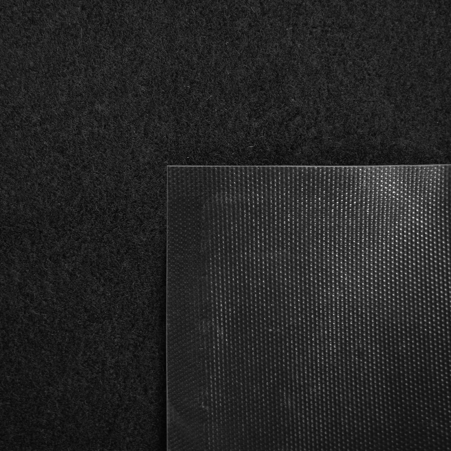 iCustomRug Heavy Duty Interior/Exterior Waterproof Utility Plush Pile Vinyl Back Runner,Mats,Area Rug, Non-Slip, for Doorway, Hallway, Commercial or Residential Use 4' X 8' Black