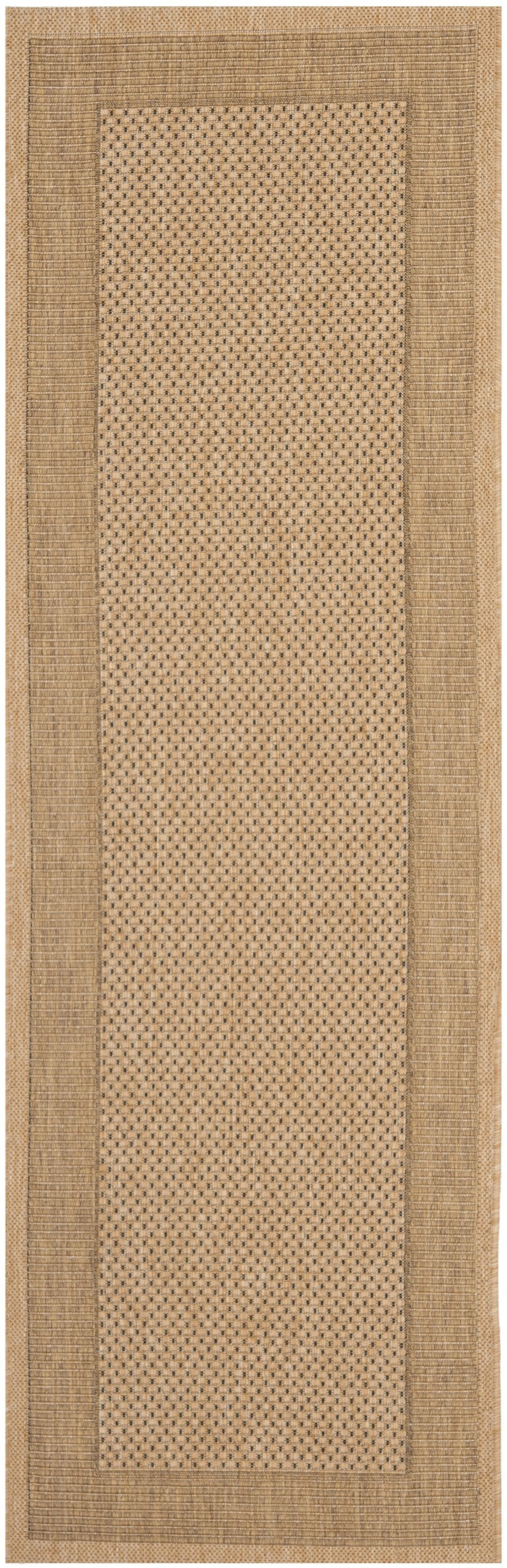 SAFAVIEH Courtyard Collection 2'3" x 6'7" Natural / Gold CY7987 Indoor/ Outdoor-Waterproof Easy-Cleaning Patio Backyard Mudroom Runner-Rug