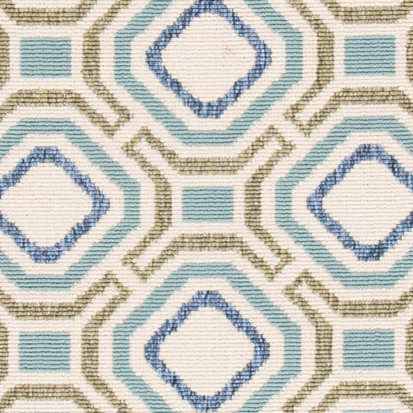 SAFAVIEH Washable Rug Outdoor Veranda Collection - 8' x 11', Cream & Green, Non-Shedding & Easy to Clean, Ideal for Patio, Backyard, Mudroom (VER089-0614)