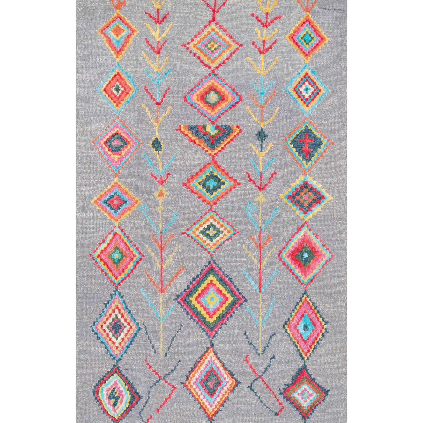 nuLOOM Hand Tufted Belini Area Rug, 5x8, Grey