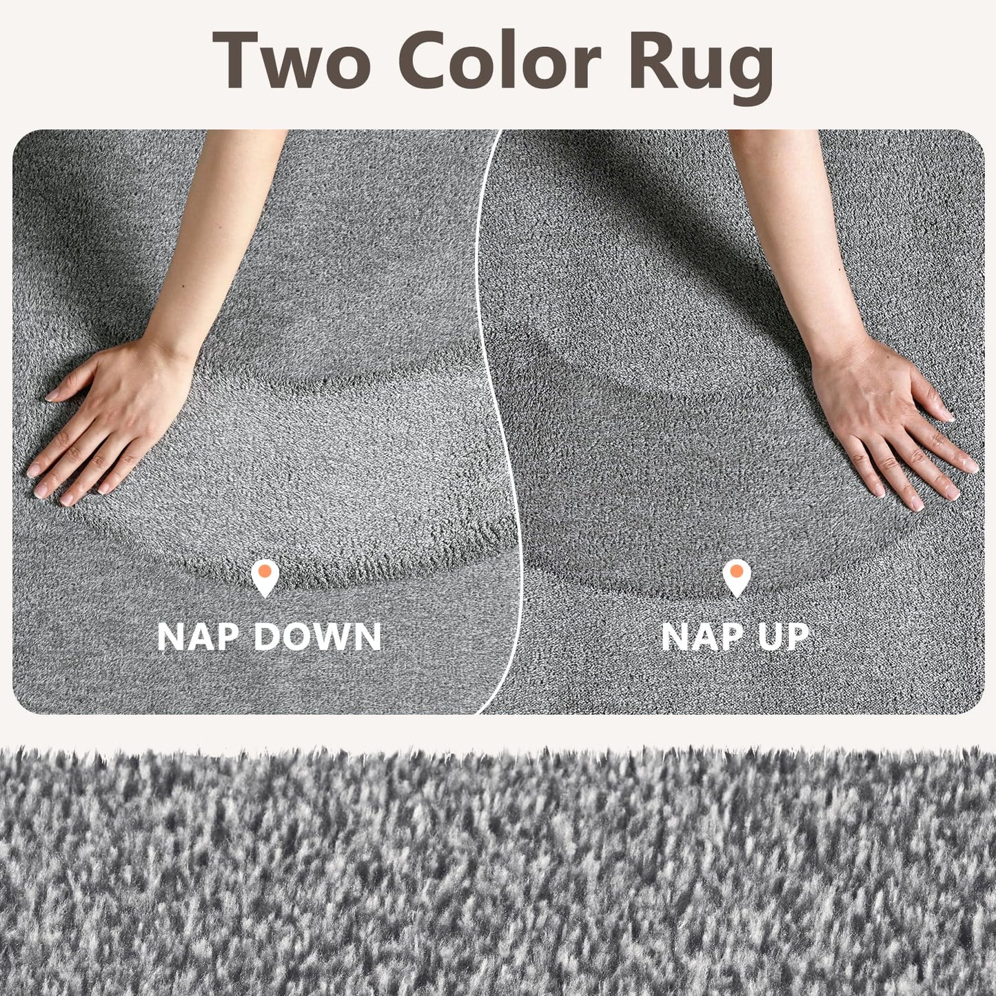 2x10 Washable Runner Rug for Hallway Kitchen Bedroom, Low-Pile Non-Slip Thin Area Rug for Entryway Bathroom, Indoor Carpet for Bedside Laundry Living Room Home Decor (Grey)