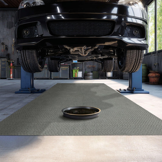 Mohawk Home Oil Spill Moisture Barrier Mat Utility Solid Gray 3' X 5' Other Perfect for Kitchen, Living Room, Kids Room, Dining Room, Hallway, Office, Garage, Entryway, Bathroom, Laundry Room