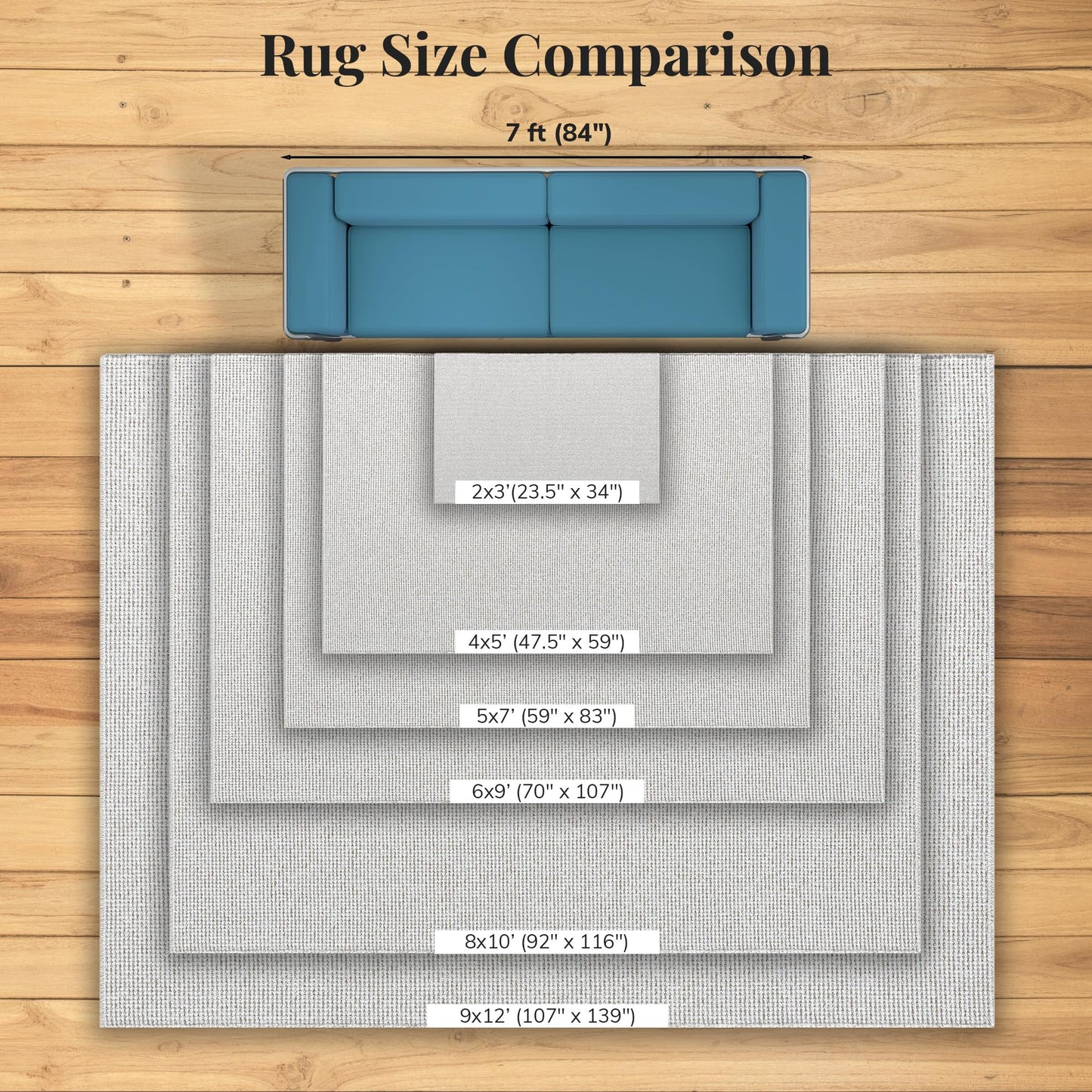 LUXE WEAVERS Machine Woven Two-Tone Beige White 2x3 Area Rug, Indoor Stain-Resistant Fringed Carpet