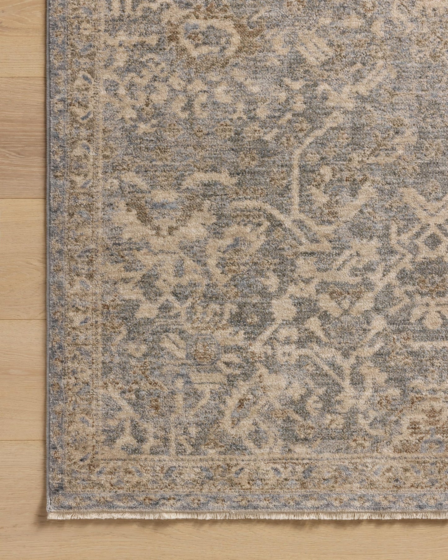Loloi Magnolia Home by Joanna Gaines Junie Collection JUE-01 Blue/Natural 9'-6" x 13', .38" Pile Height, Area Rug