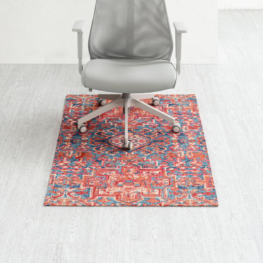 Anji Mountain Rug'd Office Chair Mat for Carpet & Hardwood Floor - Jacquard Woven, Anti-Slip Backing, Low Pile, Floor Protector Desk Chair Mat, Office Rugs for Rolling Chairs (Phoenix - 36" x 48")