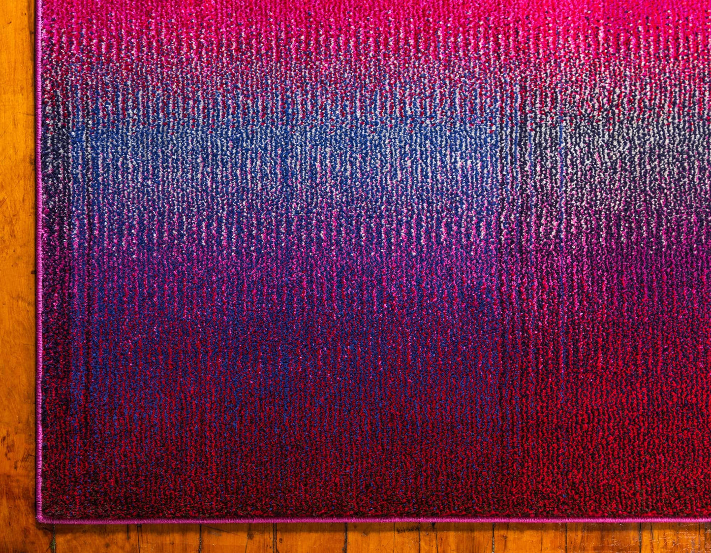 Unique Loom Estrella Collection Colorful, Gradient, Sunset, Abstract, Bright Colors Area Rug (5' 0 x 8' 0 Rectangular, Pink/Gold)