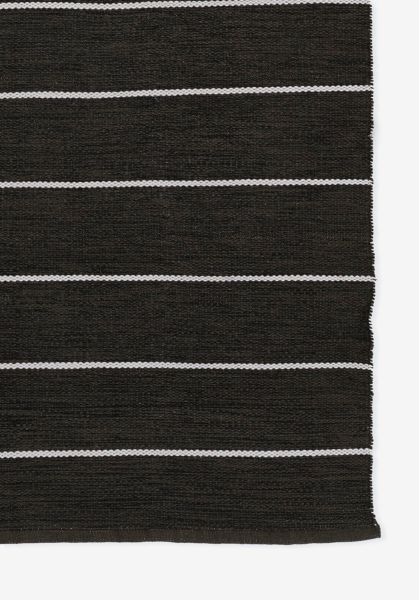 Erin Gates by Momeni River Fine Black Hand Woven PET Indoor Outdoor Rug 2'3" X 8' Runner
