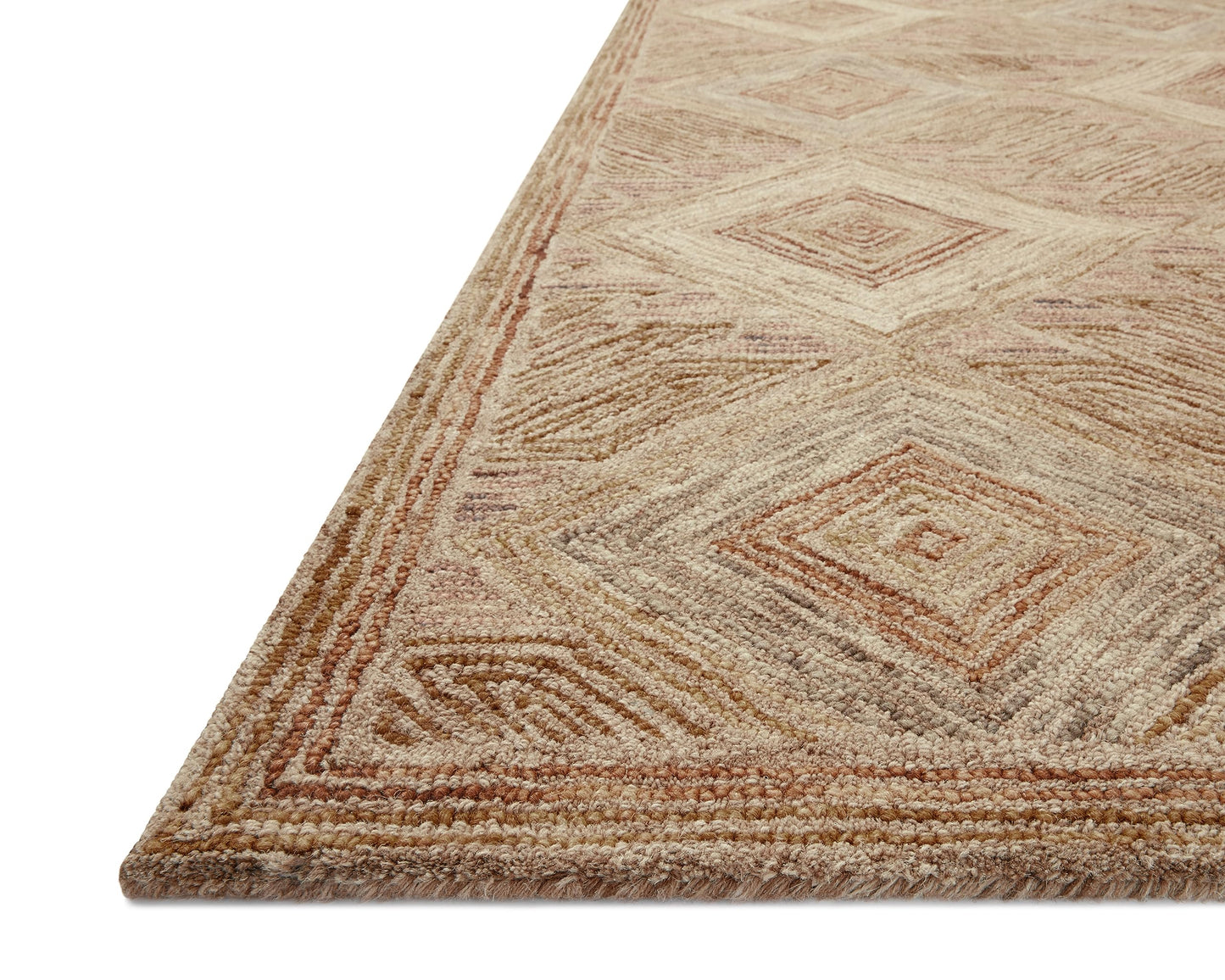 Loloi Varena Collection VAR-02 Berry/Multi 5'-0" x 7'-6" Area Rug