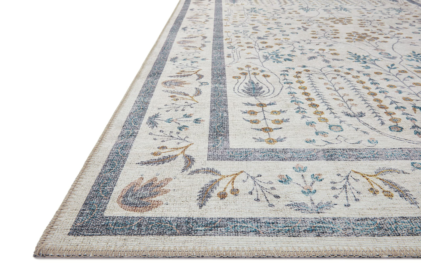 Loloi Rifle Paper Co. Maison Collection MAO-05 Wisteria Cream 5'-0" x 7'-6", .19" Pile Height, Area Rug