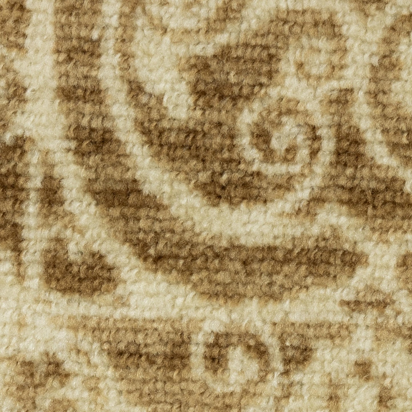 Maples Rugs Pelham Vintage Medallion Runner Rug - Made in USA - Washable, Non-Slip, Low Profile Indoor Rug for Hallway, Kitchen, and Laundry Room, 2' x 6', Khaki