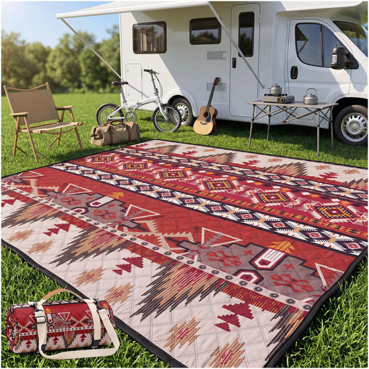 Waterproof Picnic Blanket Outdoor Camping Beach Mat Outside Rug Tent Floor Carpet Extra Large Foldable Sandproof Car Essential Roadtrip Gadget Rv Accessories Glamping Gear Must Haves Hiking Stuff Gift