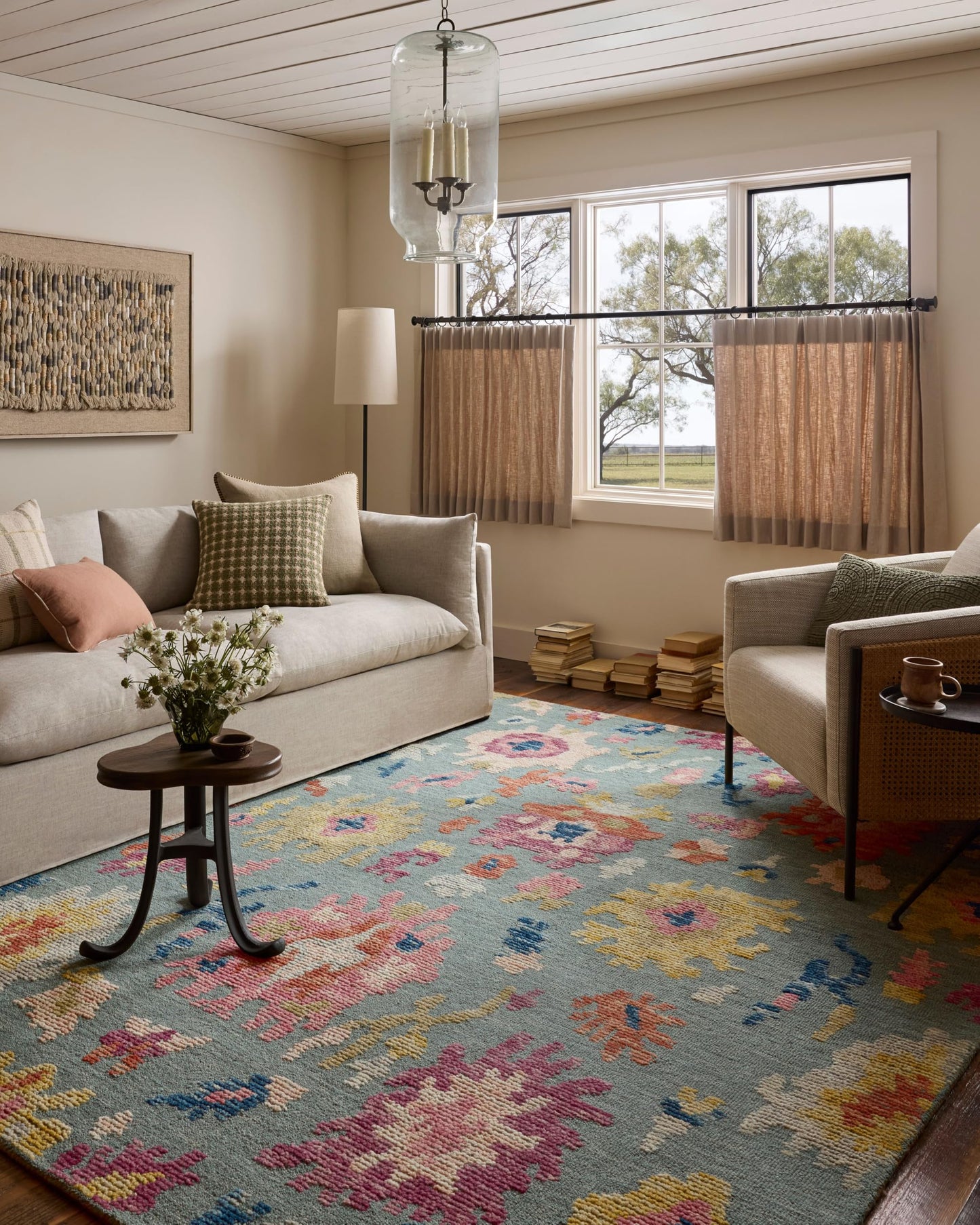 Loloi Tilly Collection TIL-01 Spa/Multi 5'-0" x 7'-6" Area Rug