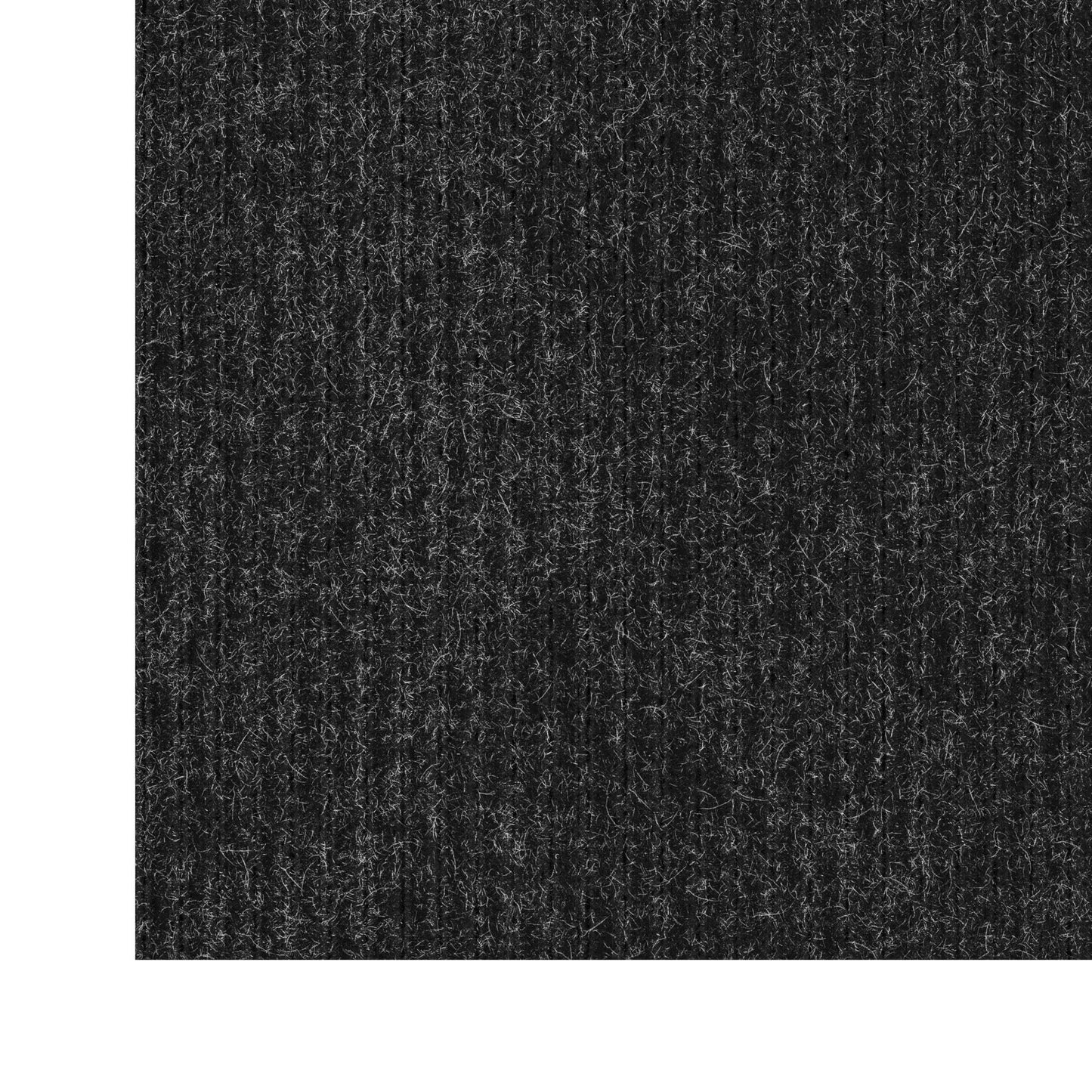 Ottomanson 2' x 10' Hallway Runner with Scraper Pile Extra Durable Non-Slip Rug Mat for Indoor & Outdoor Use - Ideal for Kitchen, Entryway, Patio & Garage - High-Traffic Carpet, Black