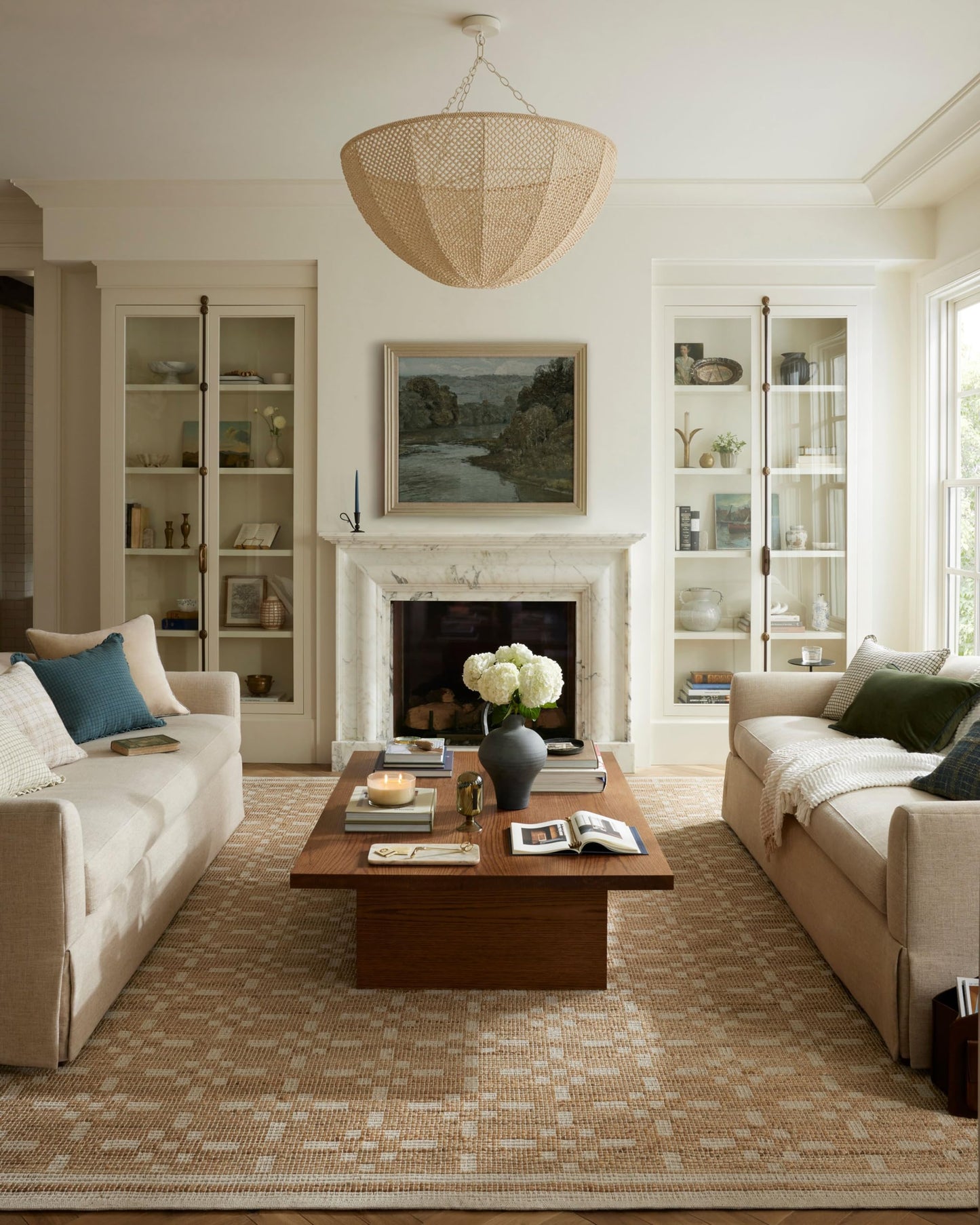 Loloi Chris Loves Julia Judy Collection JUD-07 Natural/Ivory 7'-9" x 9'-9" Area Rug