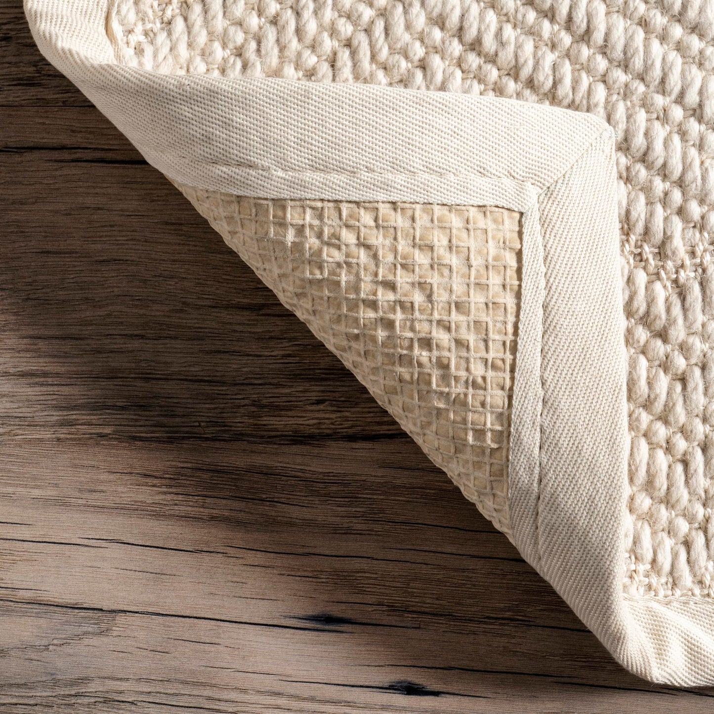 nuLOOM Natural Textured Suzanne Area Rug, 6x9, Cream