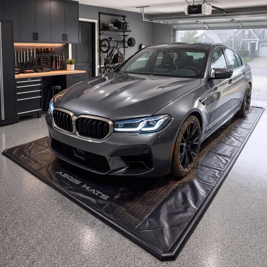 Aegis Mats 7'9" x 18' Garage Floor Mat, Non-Slip Containment Mat